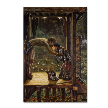 Trademark Fine Art Edward Burne-Jones 'The Merciful Knight' Canvas Art, 12x19 AA00475-C1219GG